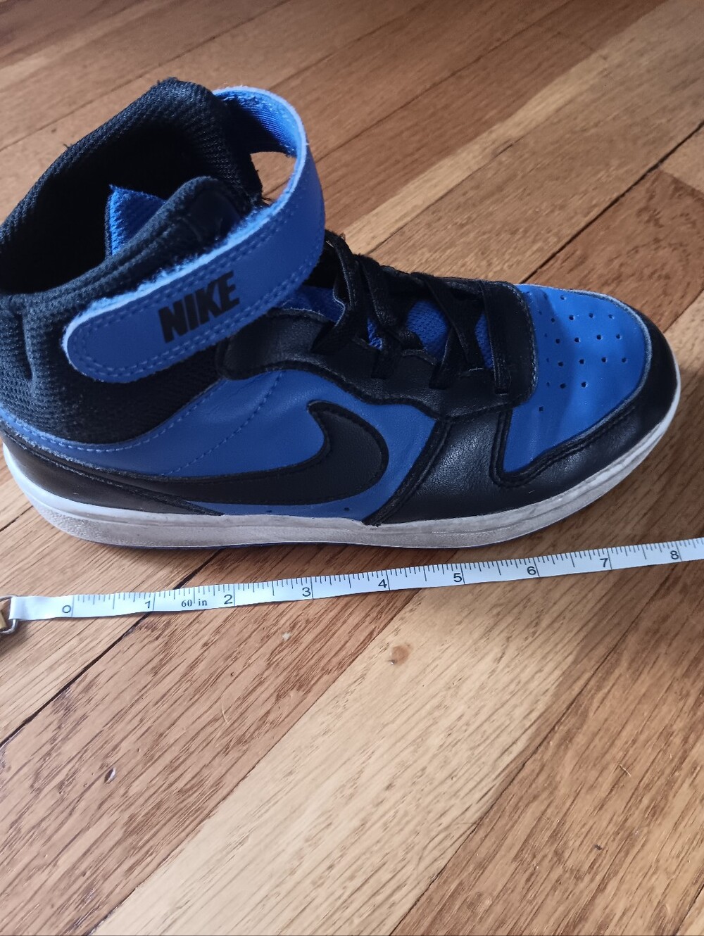 Nike Kids High-Top Sneakers in Royal Blue and Black - Picture 15 of 15